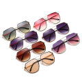 flat top big haxagon sun glasses women 2020 new arrivals fashion shades custom designer luxury gradient sunglasses women 71973